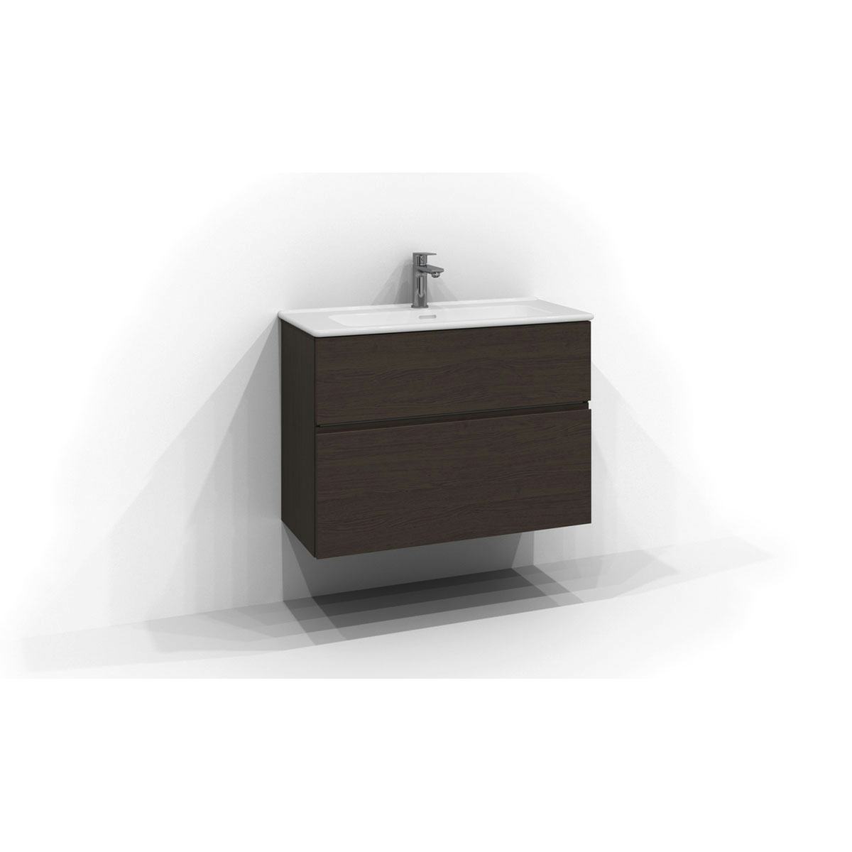 Tvättställsskåp Svedbergs Poem Profil 350 med 2 Lådor