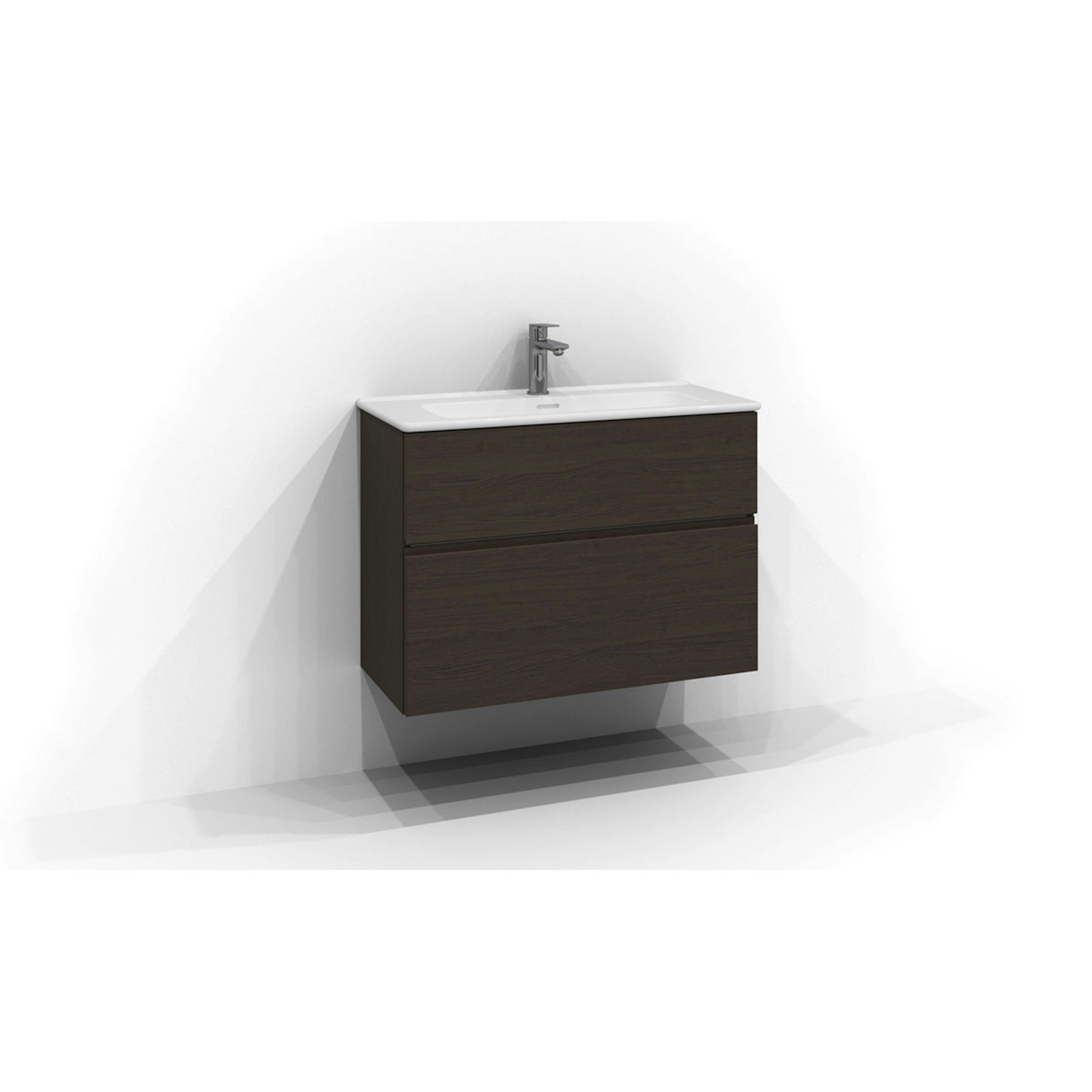 Tvättställsskåp Svedbergs Poem Profil 350 med 2 Lådor