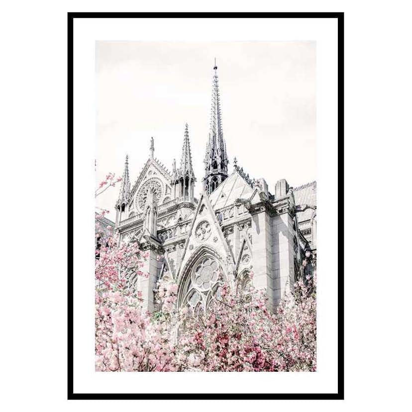Poster Gallerix Church And Flowers