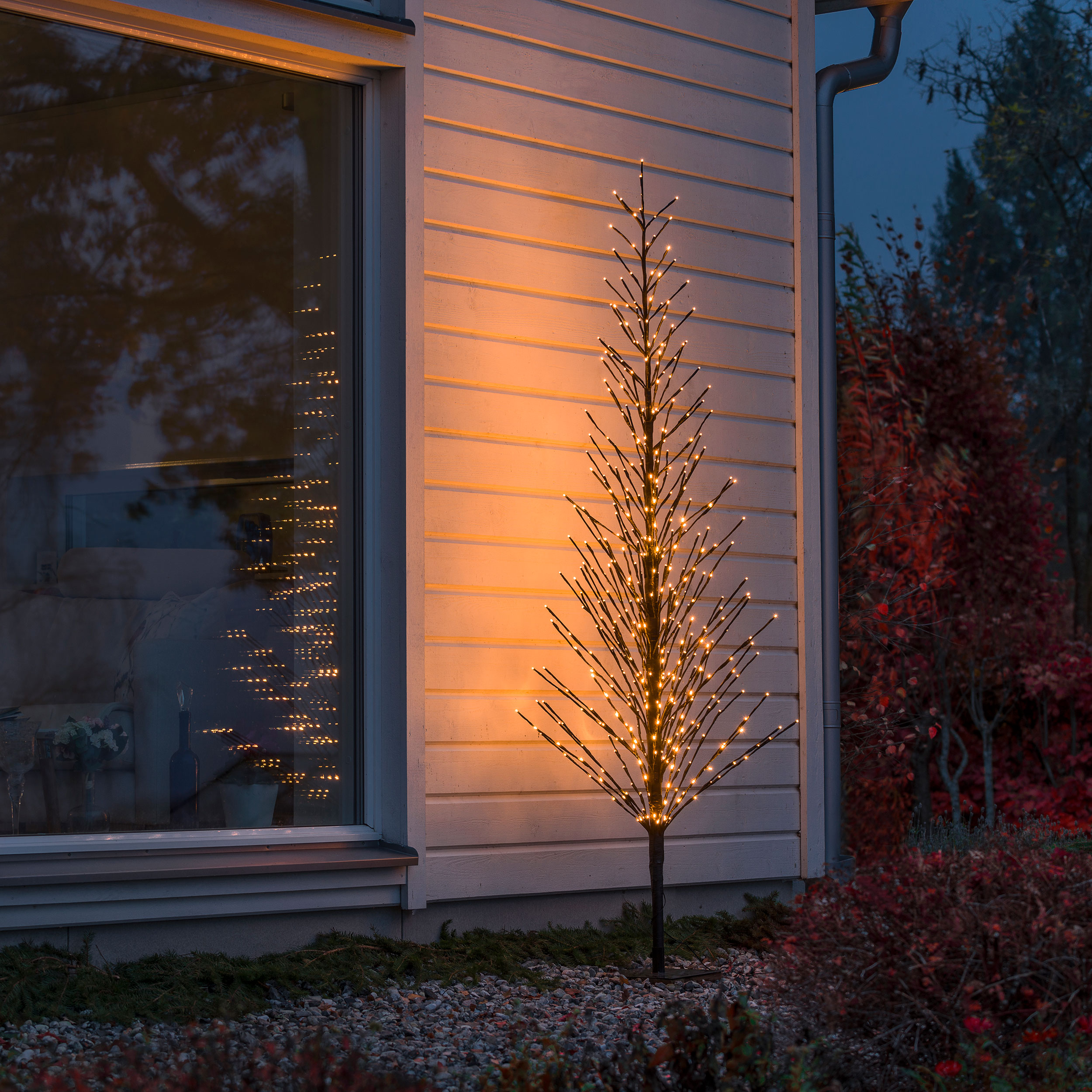 Ljusträd Gnosjö Konstsmide H2100 Svart LED Dekorationsgran