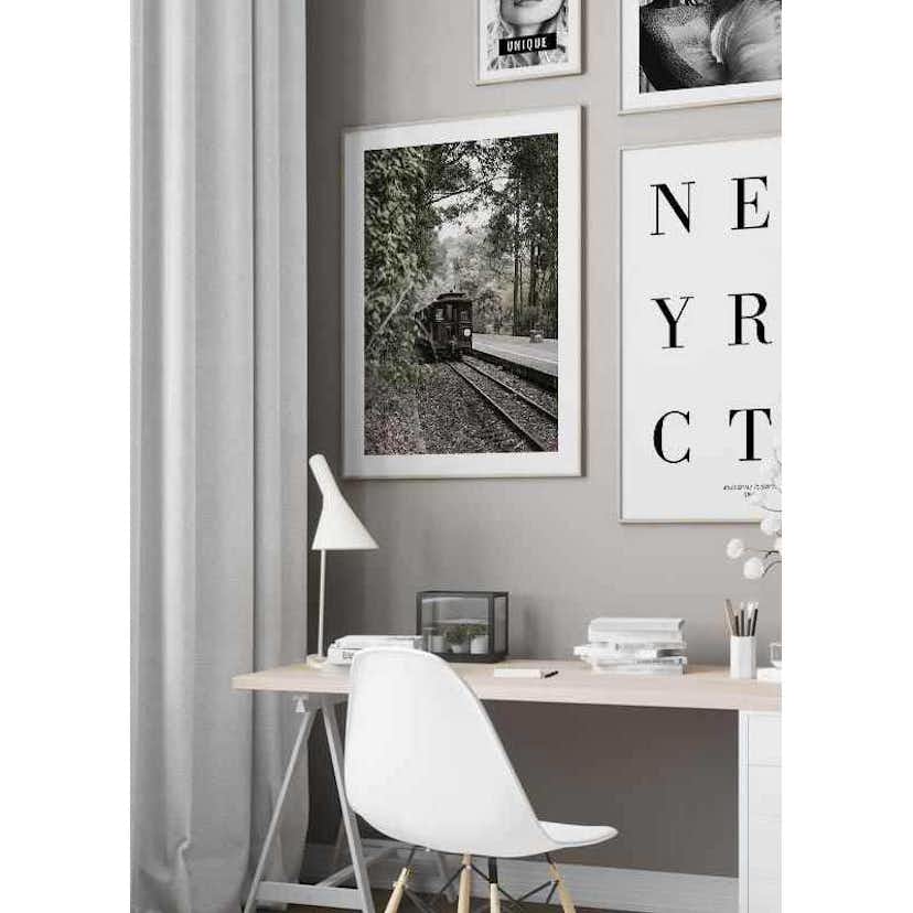 Poster Gallerix Train By Railroad