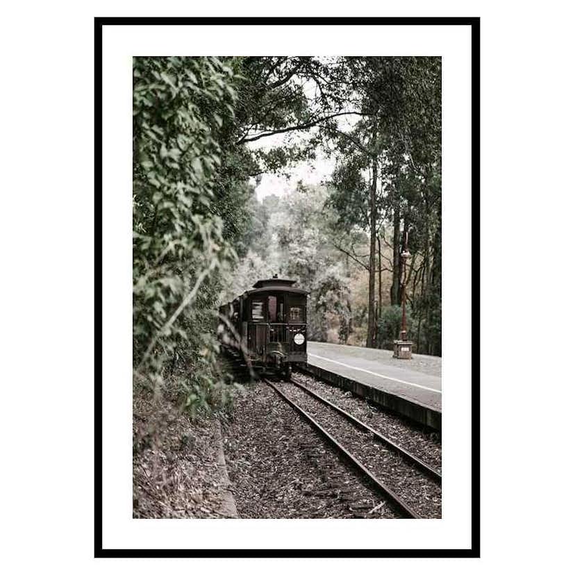Poster Gallerix Train By Railroad