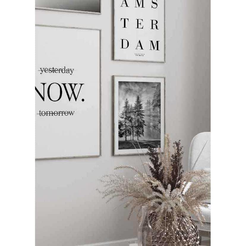 Poster Gallerix Sunrays Through Trees