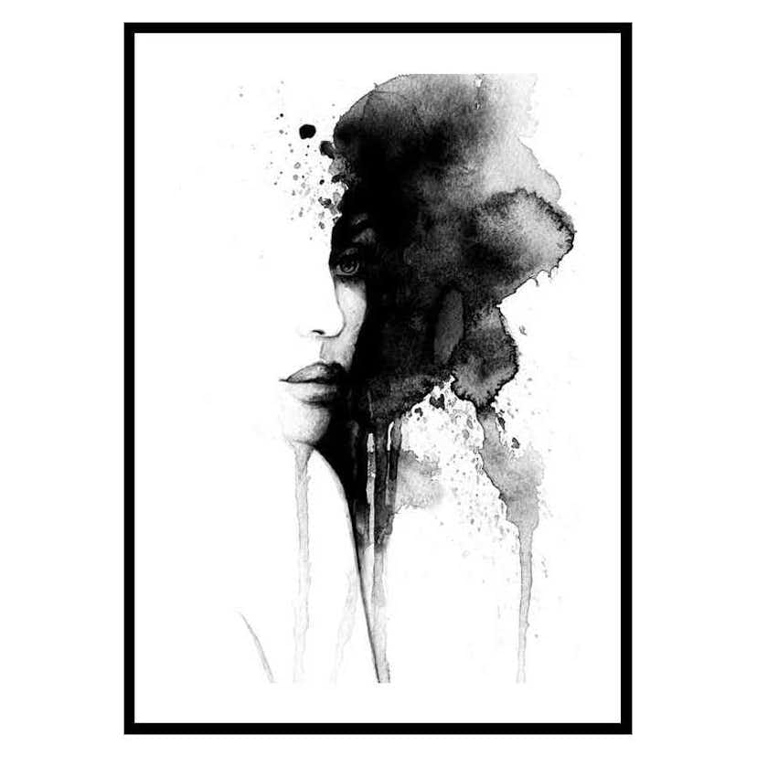 Poster Gallerix Watercolor Face No1