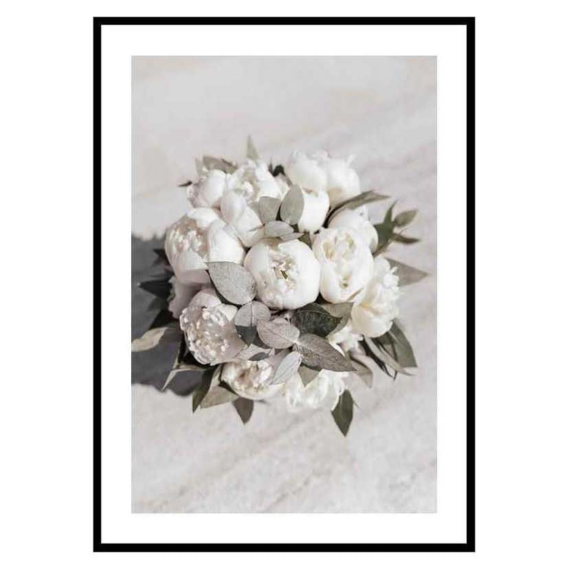 Poster Gallerix White Peonies