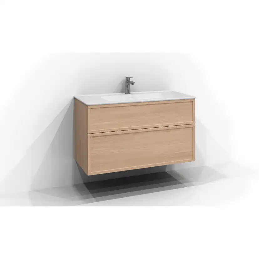 Tvättställsskåp Svedbergs Poem Ram 450 med 2 Lådor