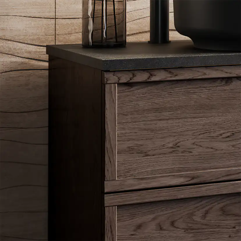 Tvättställsskåp Svedbergs Poem Ram 450 med 2 Lådor