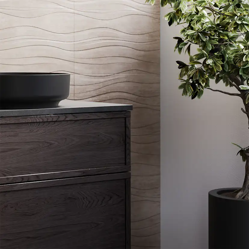 Tvättställsskåp Svedbergs Poem Ram 450 med 2 Lådor