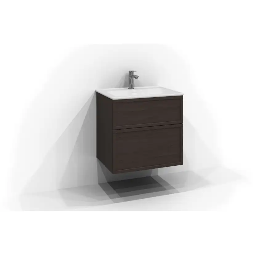 Tvättställsskåp Svedbergs Poem Ram 450 med 2 Lådor