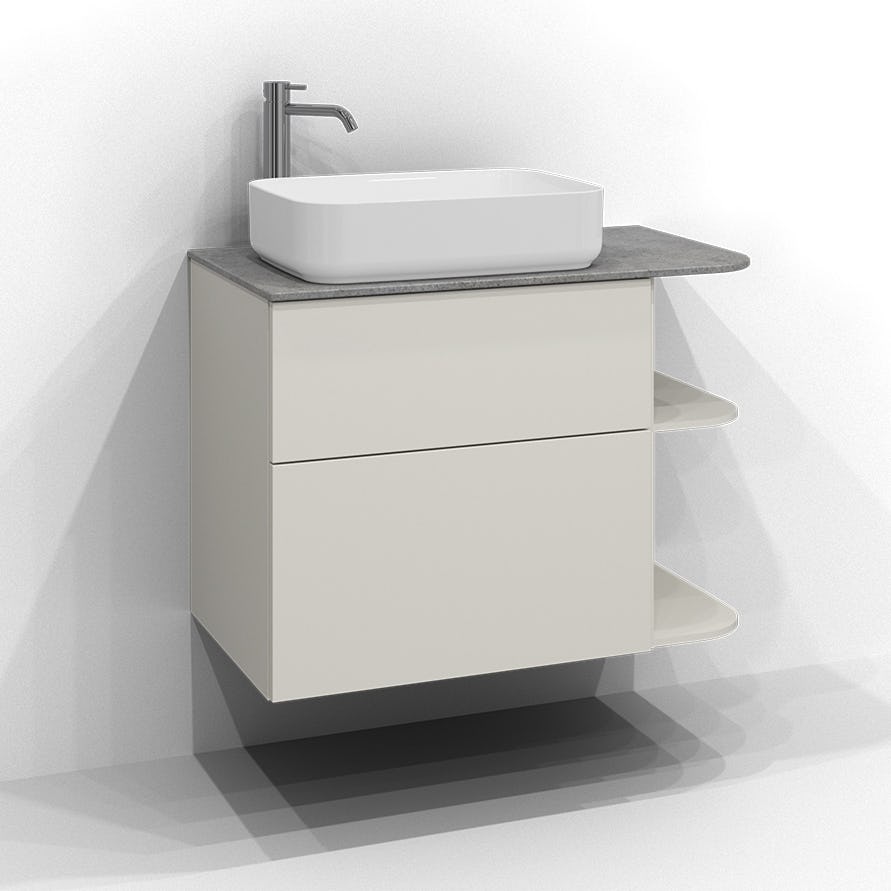 Tvättställsskåp Svedbergs Poem Soft med 2 Lådor