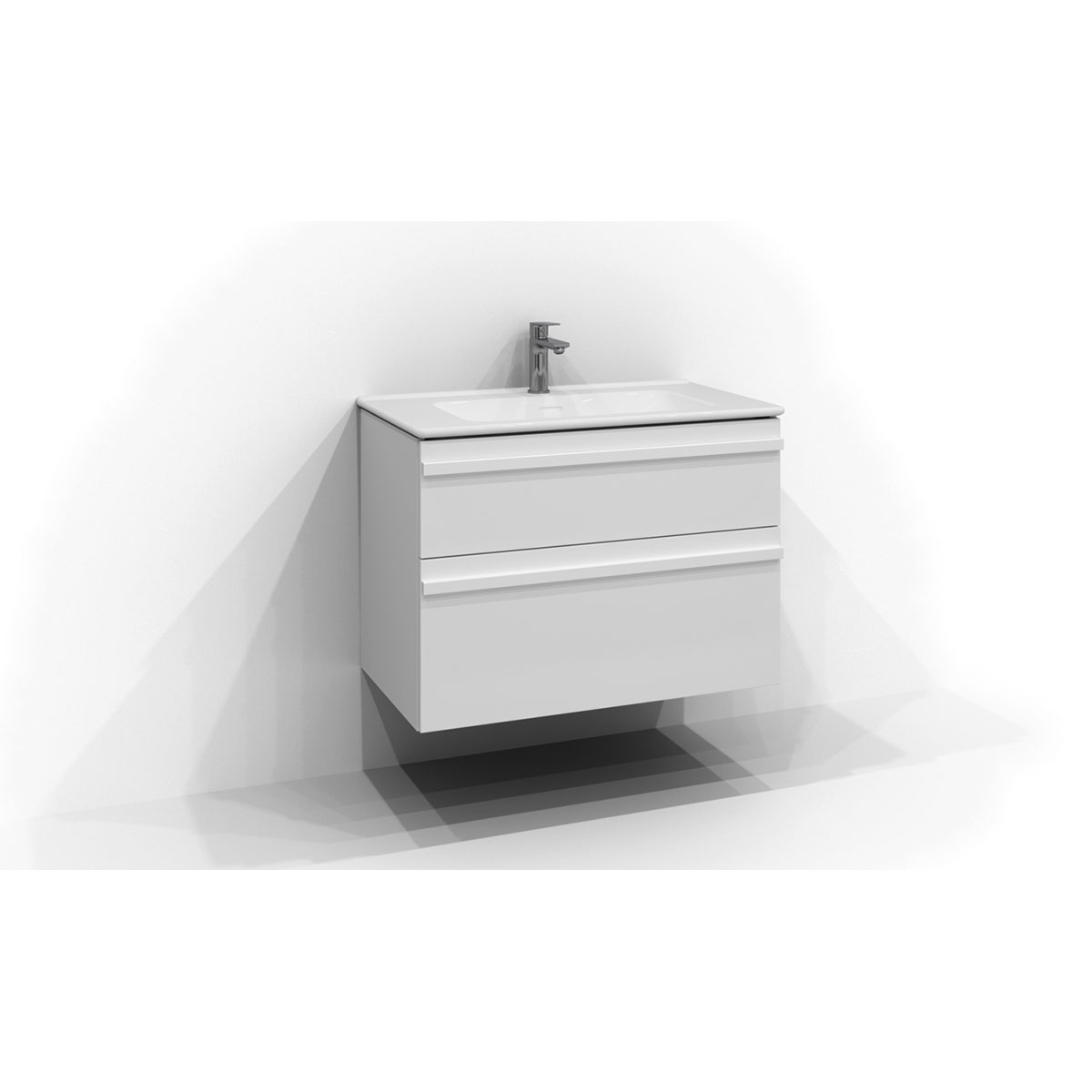 Tvättställsskåp Svedbergs Poem List 450 med 2 Lådor