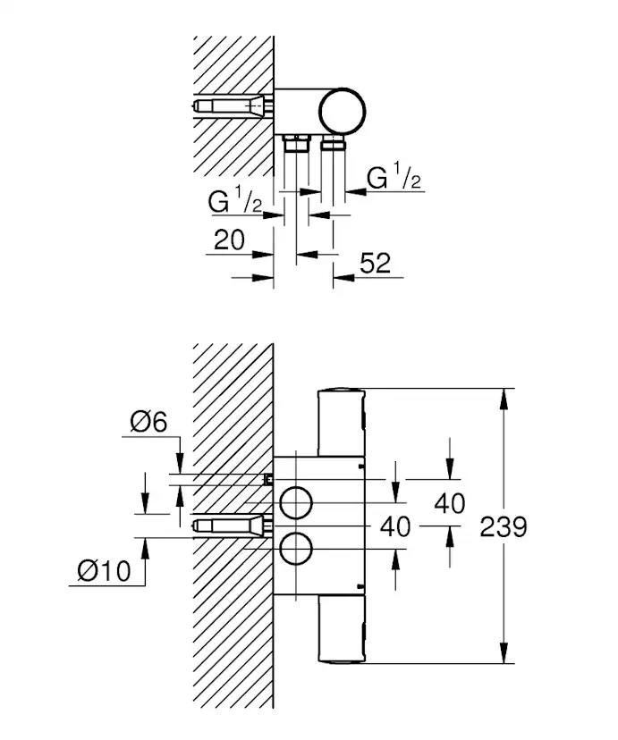 Duschblandare Grohe Precision Start 34848 40 cc