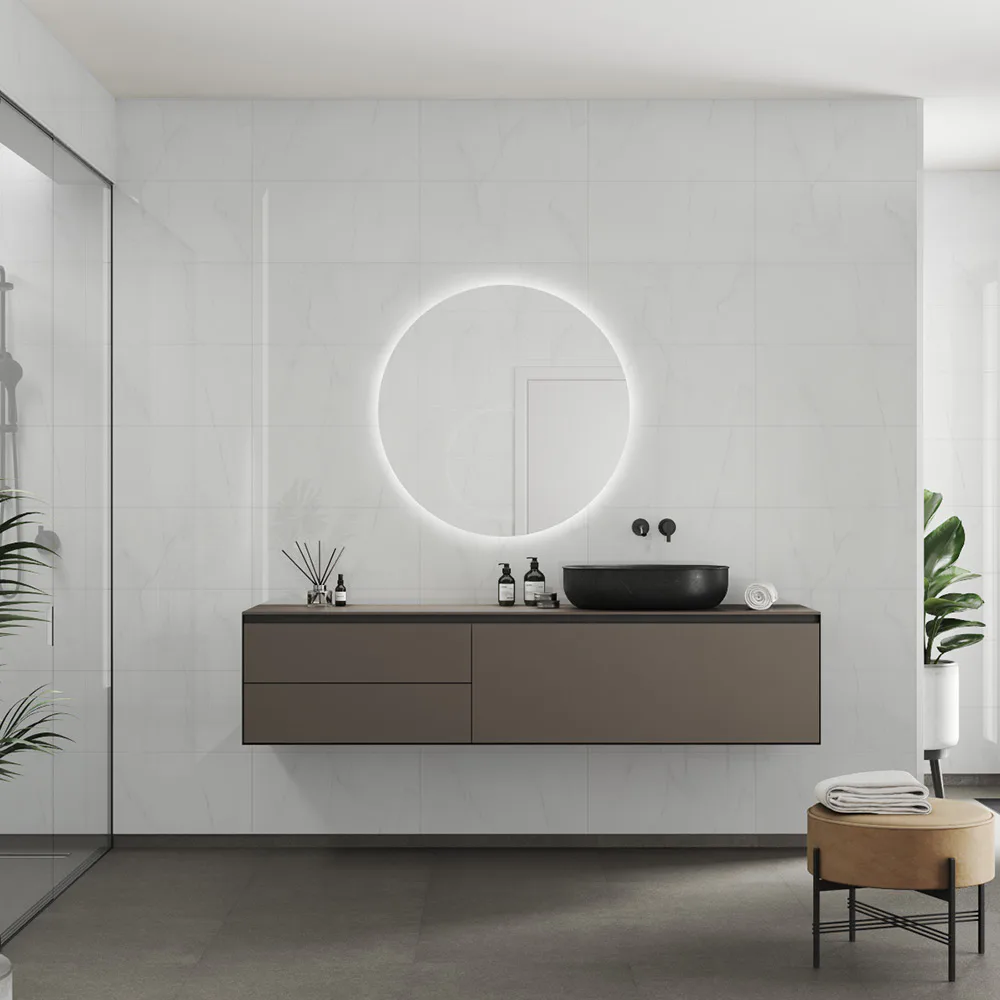 Våtrumsskiva Fibo 3487-TM6030 HG Bright Marble 10x620x2720 mm