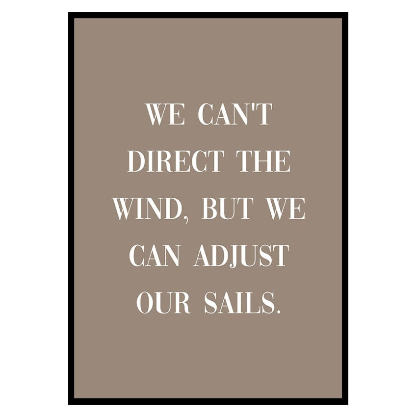 Poster Gallerix Adjust Our Sails