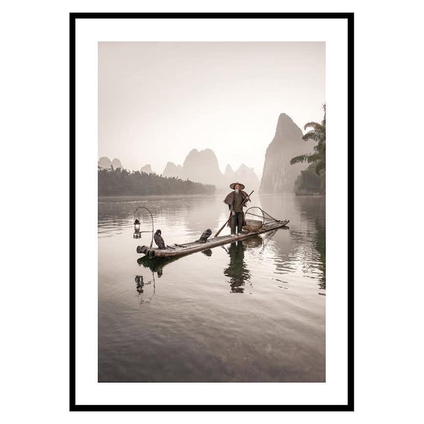 Poster Gallerix Fisherman And Birds