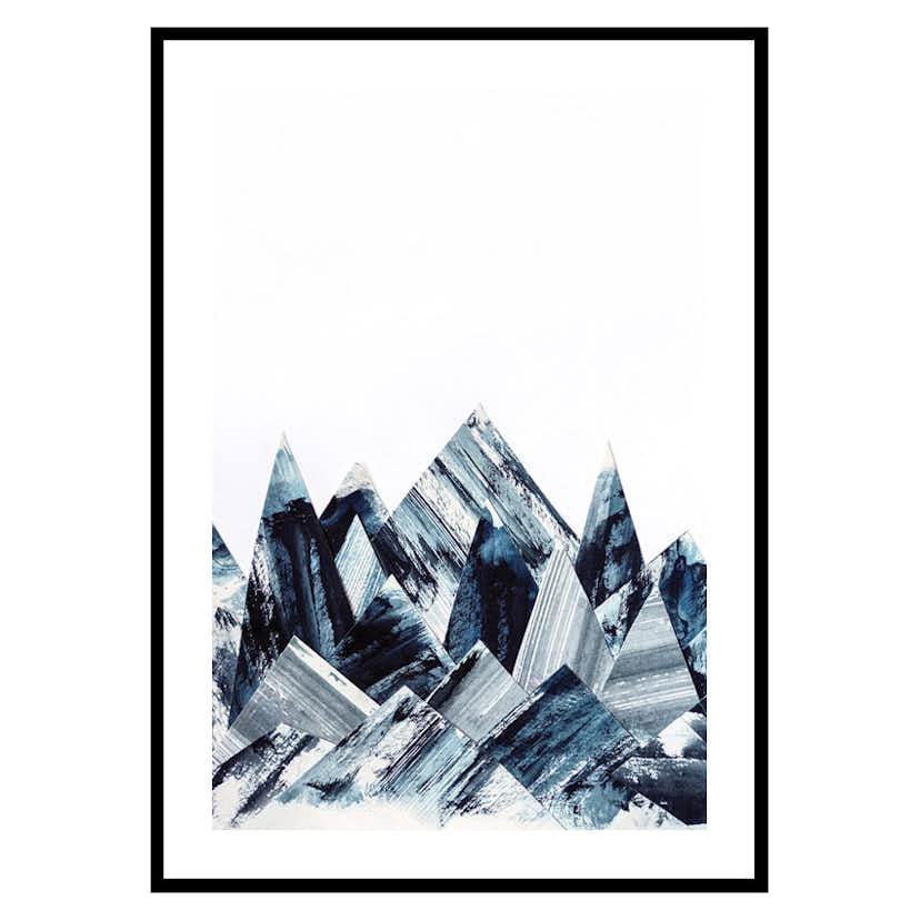 Poster Gallerix Abstract Paper Mountains