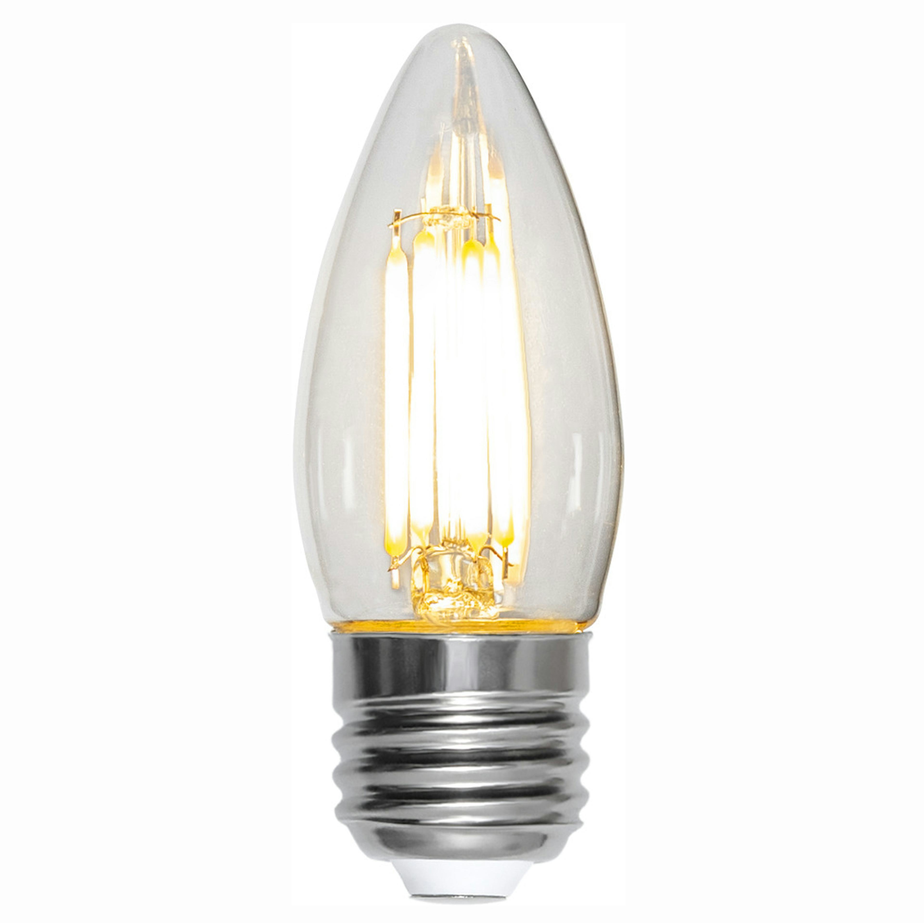 LED-lampa Star Trading Clear E27 C35 470 Lumen
