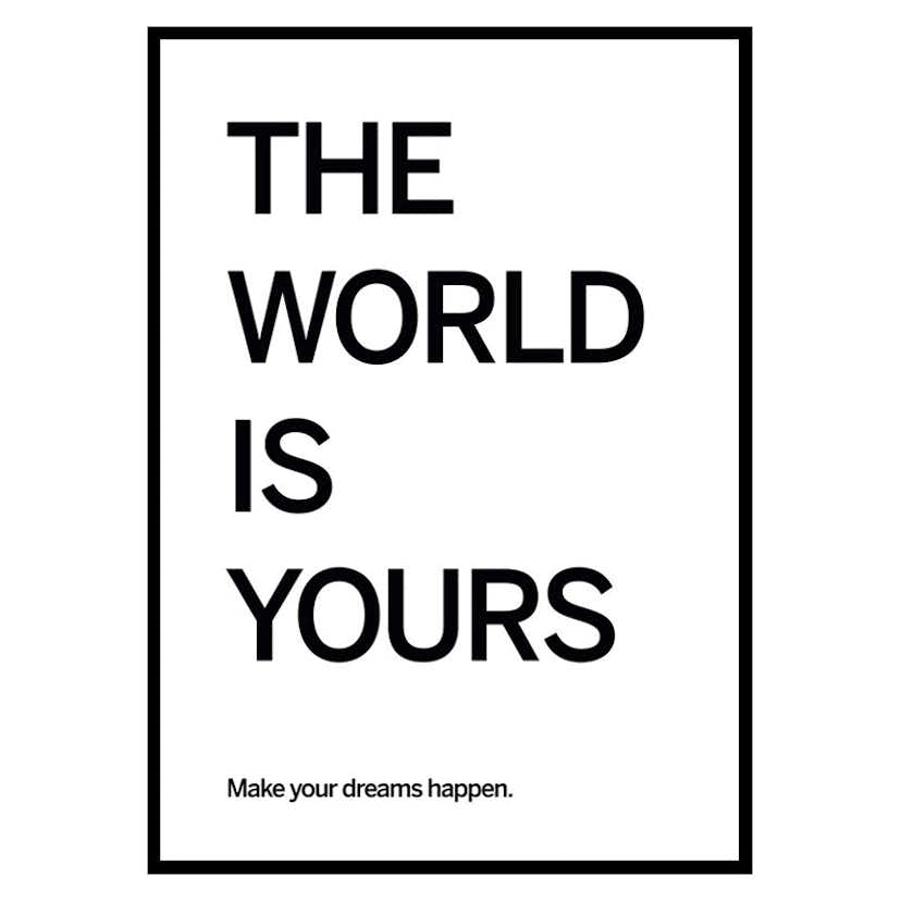 Poster Gallerix World Is Yours