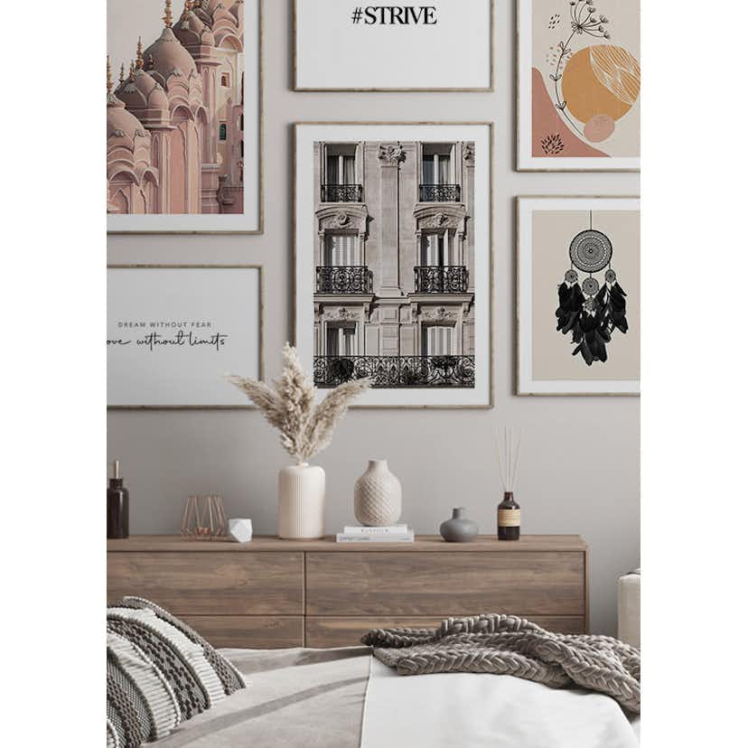 Poster Gallerix Parisian Building Facade