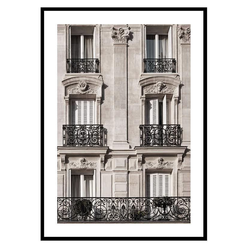 Poster Gallerix Parisian Building Facade