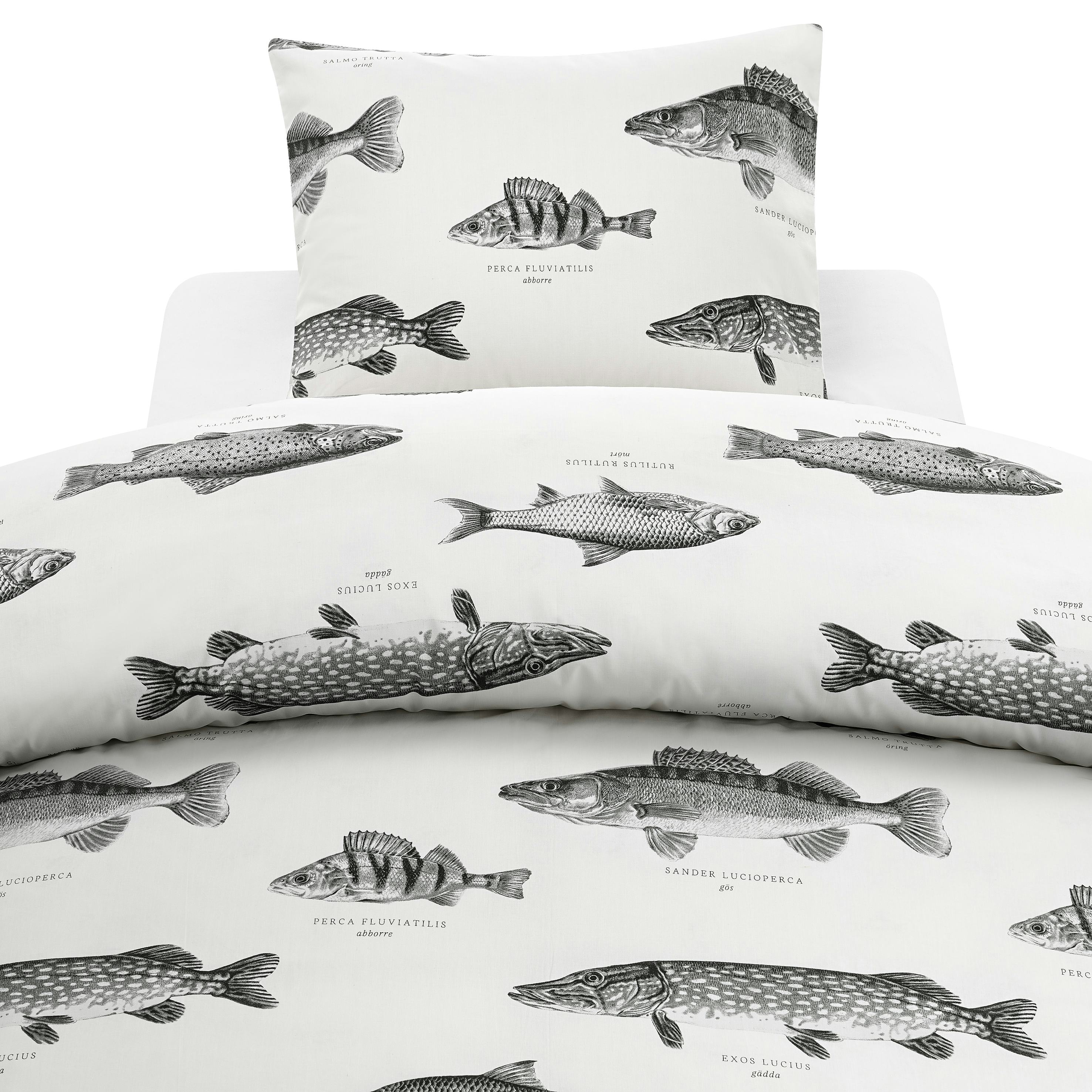 Påslakanset Borganäs of Sweden Fiske Enkelsäng