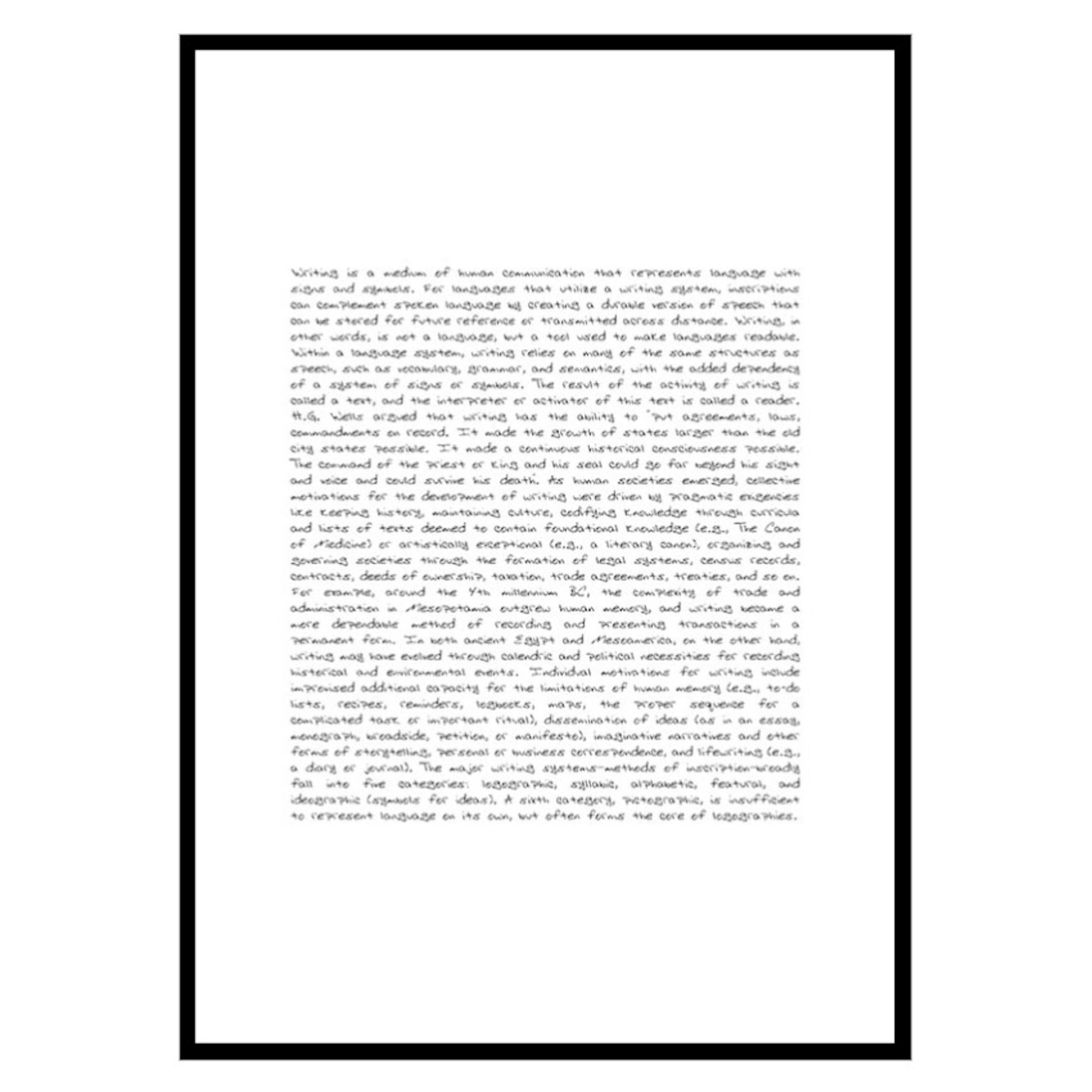 Poster Gallerix The Written Word