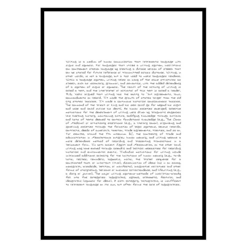 Poster Gallerix The Written Word