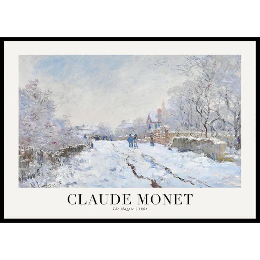 Poster Gallerix The Magpie 1868 By Claude Monet