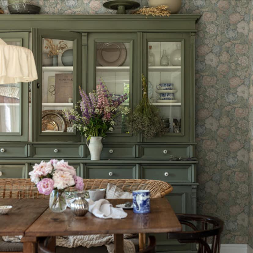 Tapet Boråstapeter Nightingale Garden 3562 Non Woven, Mönstrad Grön