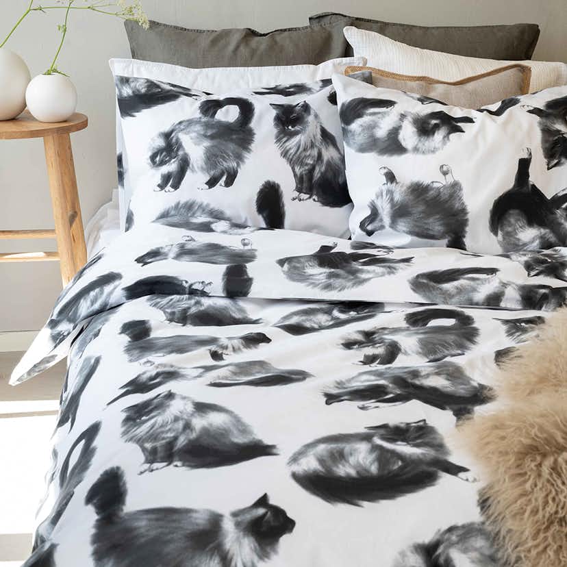 Påslakanset Borganäs of Sweden Julis Grå Enkelsäng