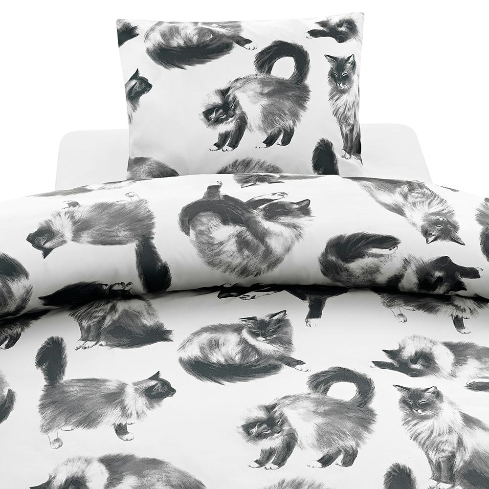 Påslakanset Borganäs of Sweden Julis Grå Enkelsäng