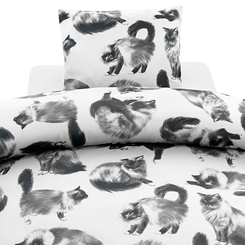 Påslakanset Borganäs of Sweden Julis Grå Enkelsäng