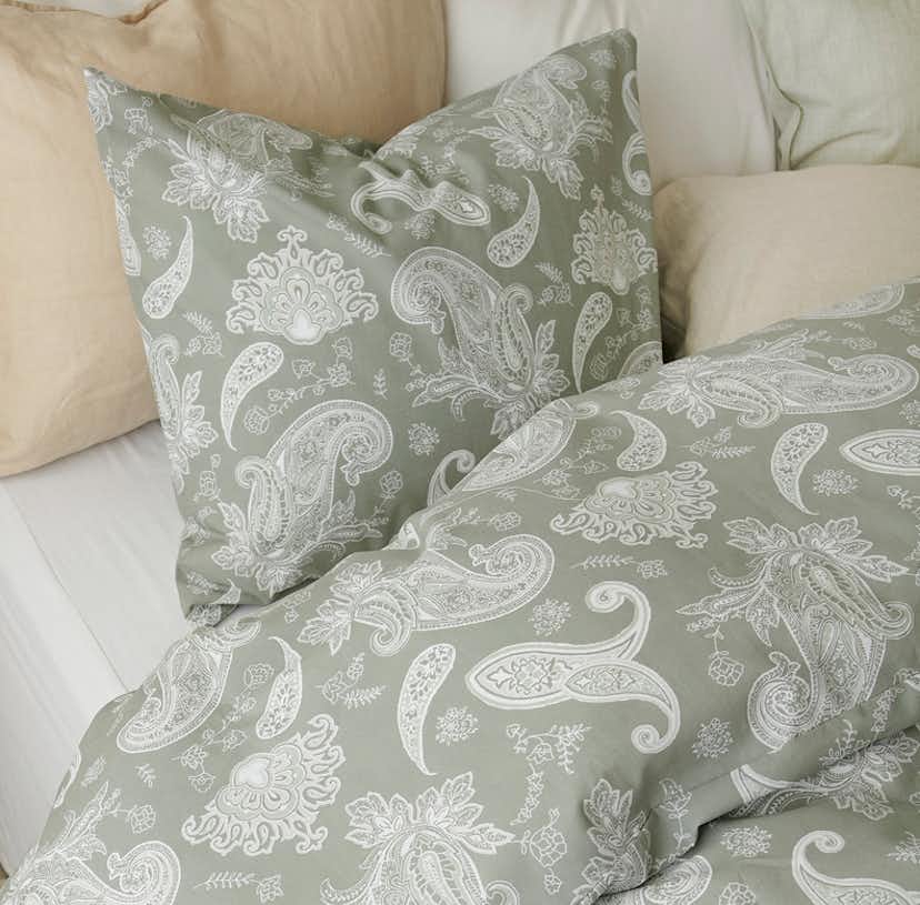 Påslakanset Borganäs of Sweden Tilly Enkelsäng Grön