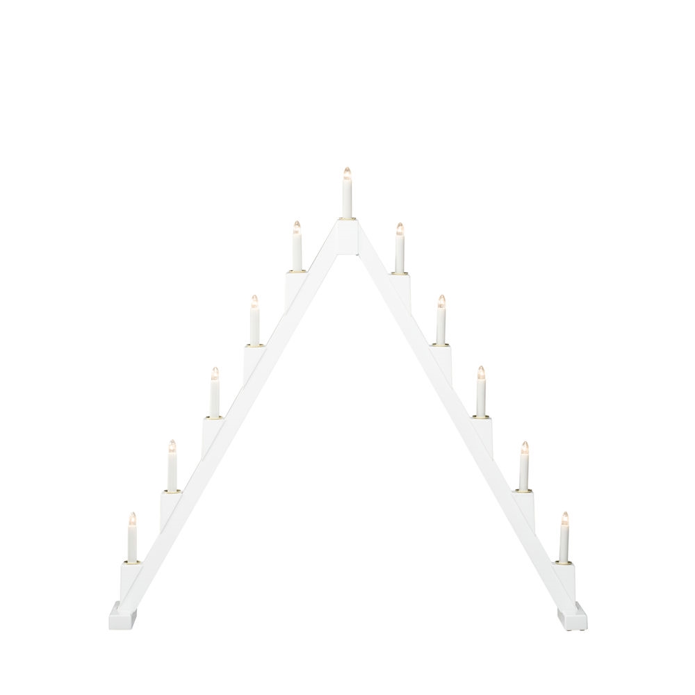 Adventsljusstake Gnosjö Konstsmide 11 Ljus Vikbar Vit