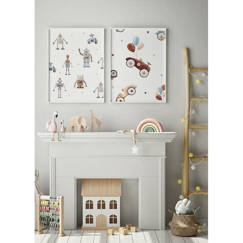 Poster Gallerix Cars And Balloons