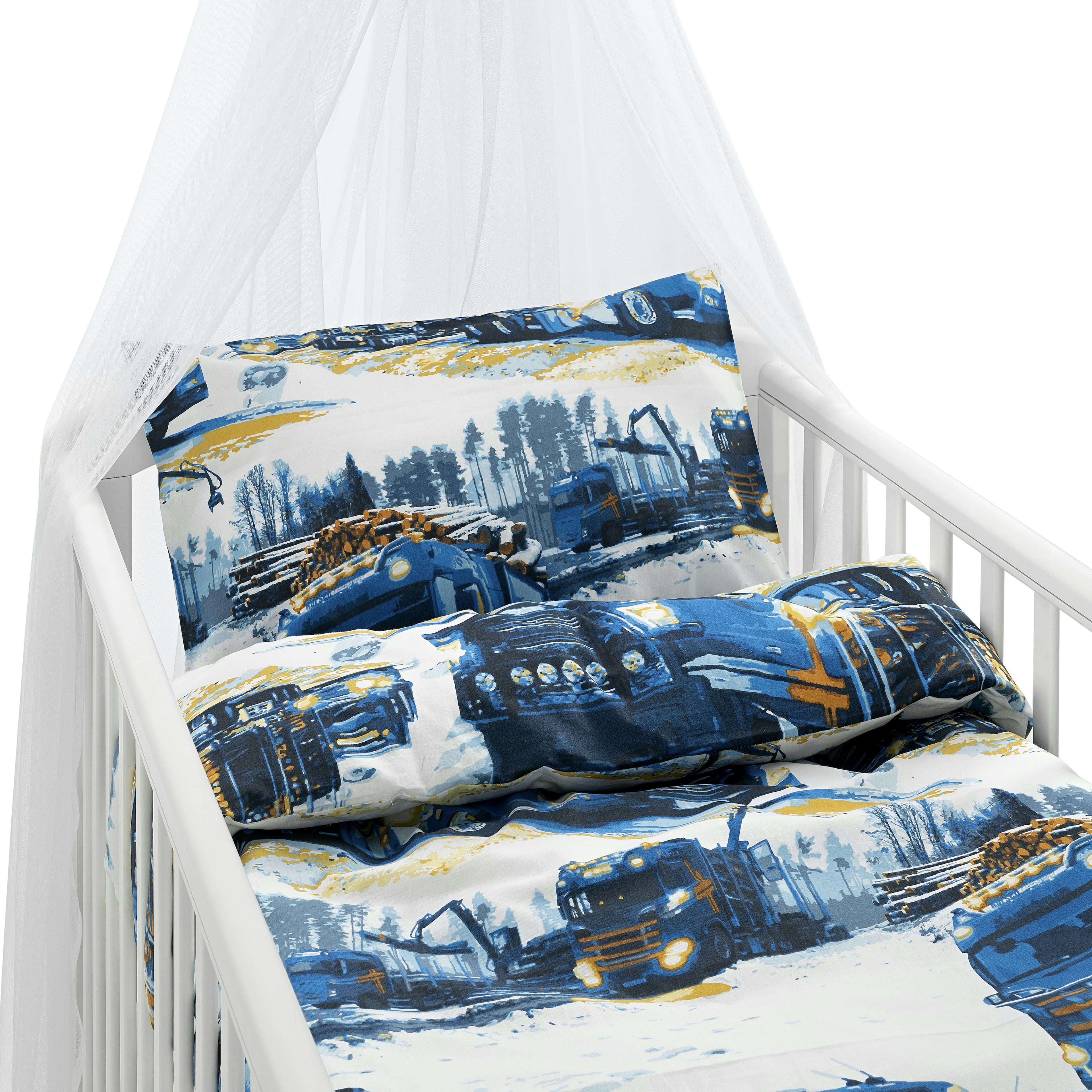 Påslakanset Borganäs of Sweden Lastbilar Spjälsäng