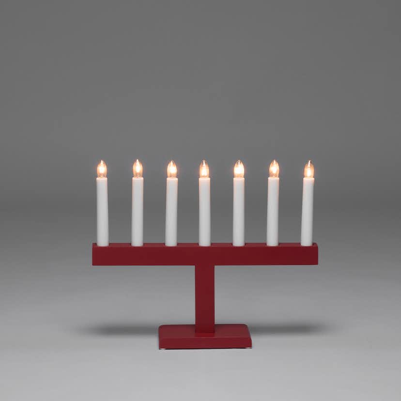 Adventsljusstake Gnosjö Konstsmide 7L Rak