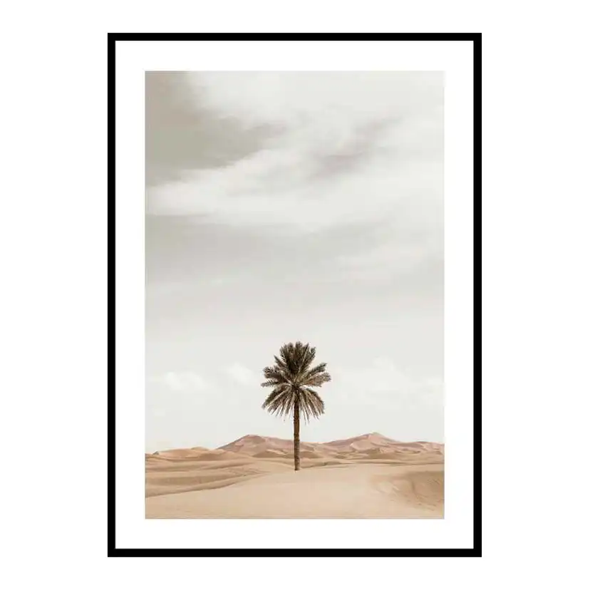 Poster Gallerix Palm Tree In Desert
