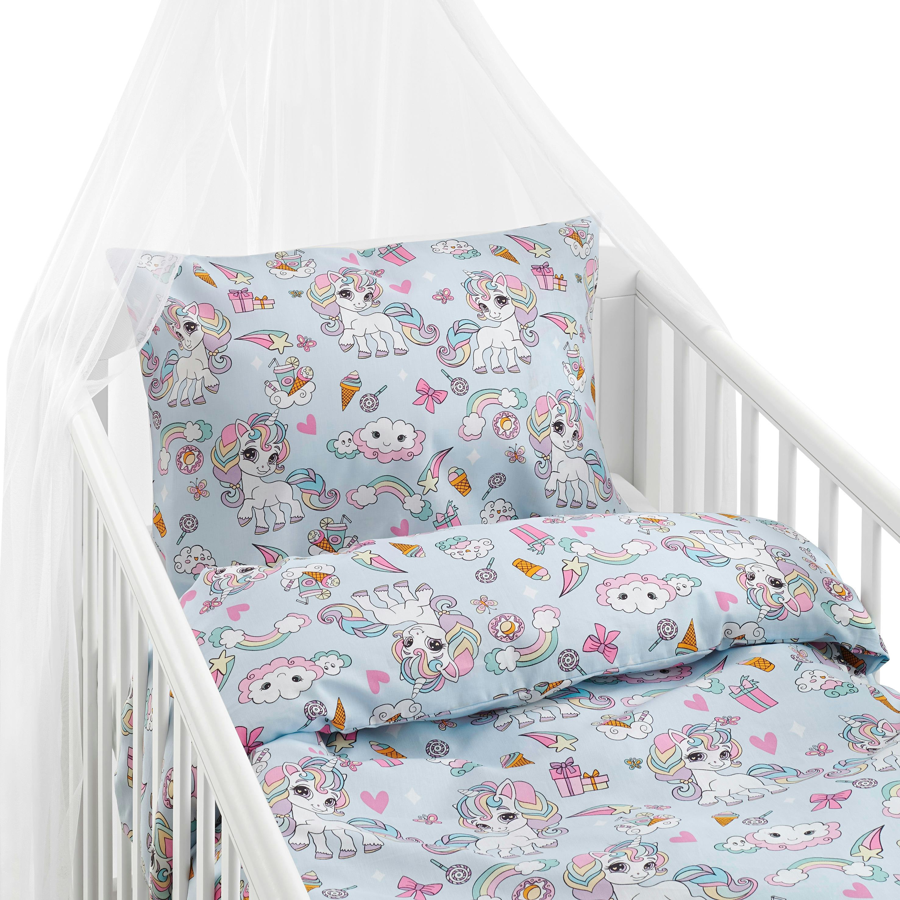 Påslakanset Borganäs of Sweden Enhörning Spjälsäng