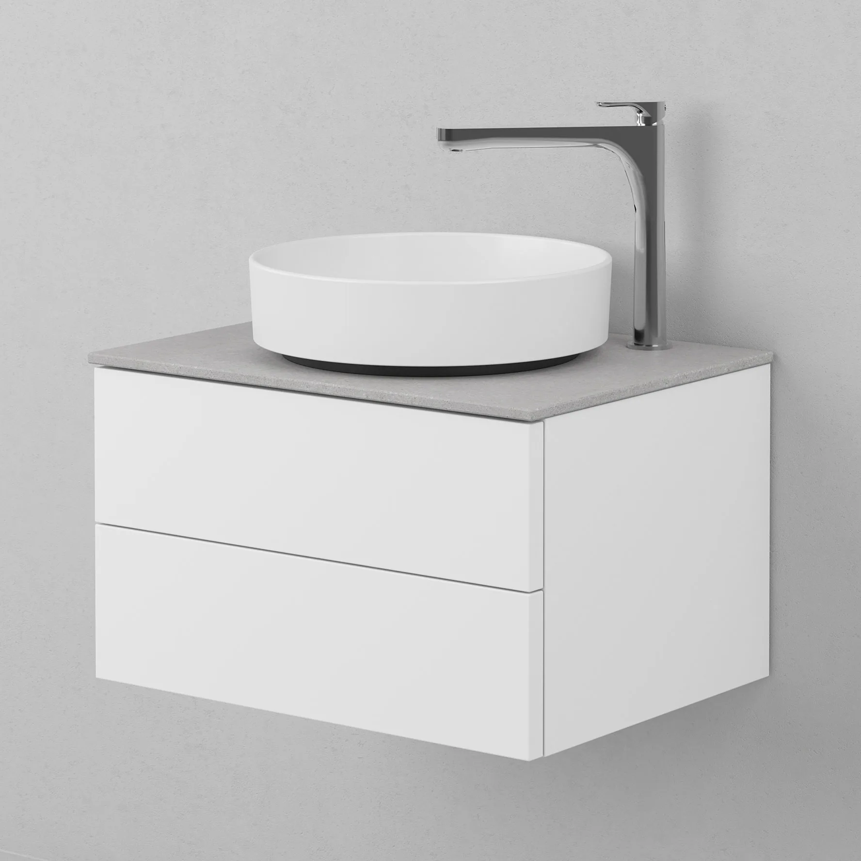 Tvättställsskåp INR Air Solid med 2 Lådor