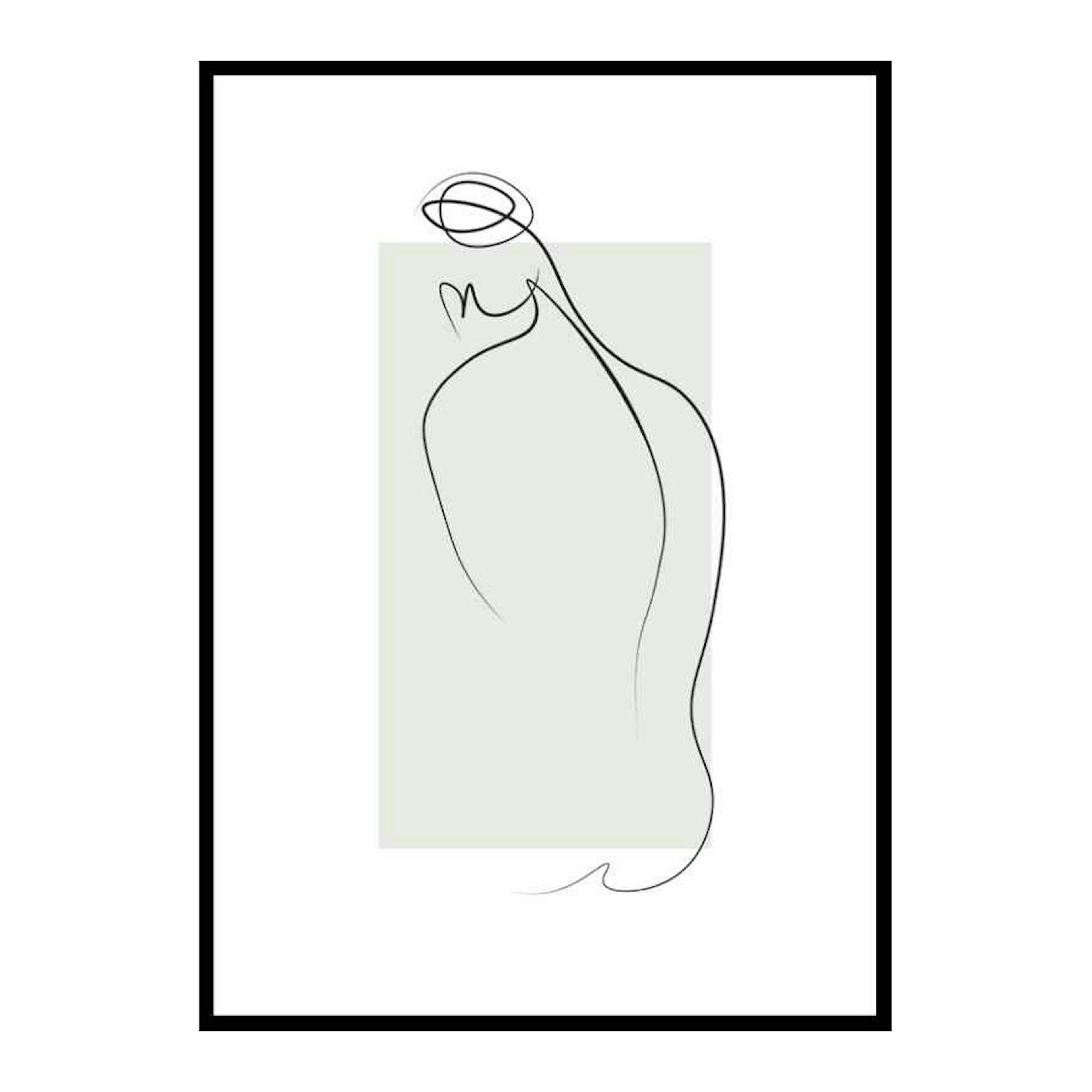 Poster Gallerix Shapes Line Art No1