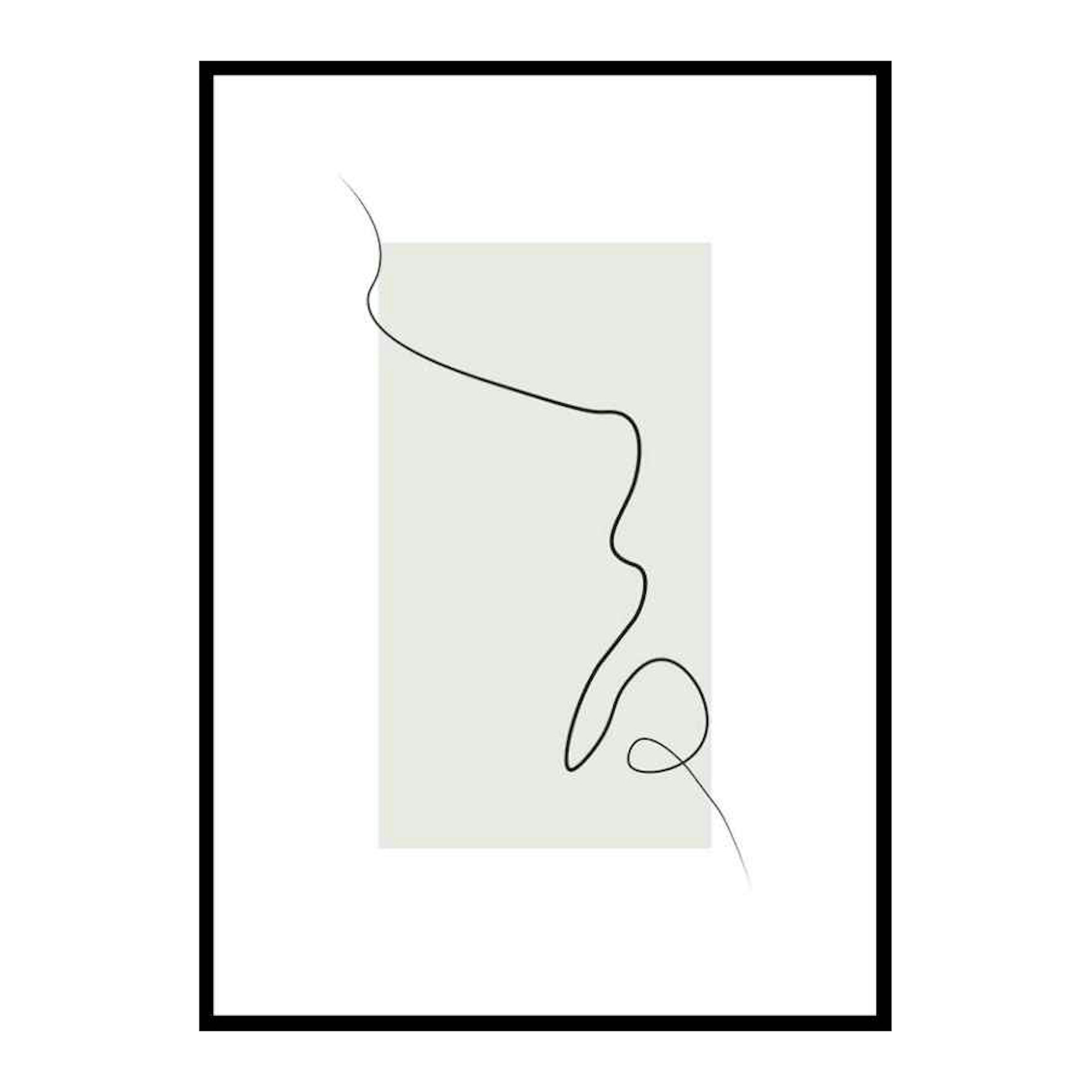 Poster Gallerix Shapes Line Art No2