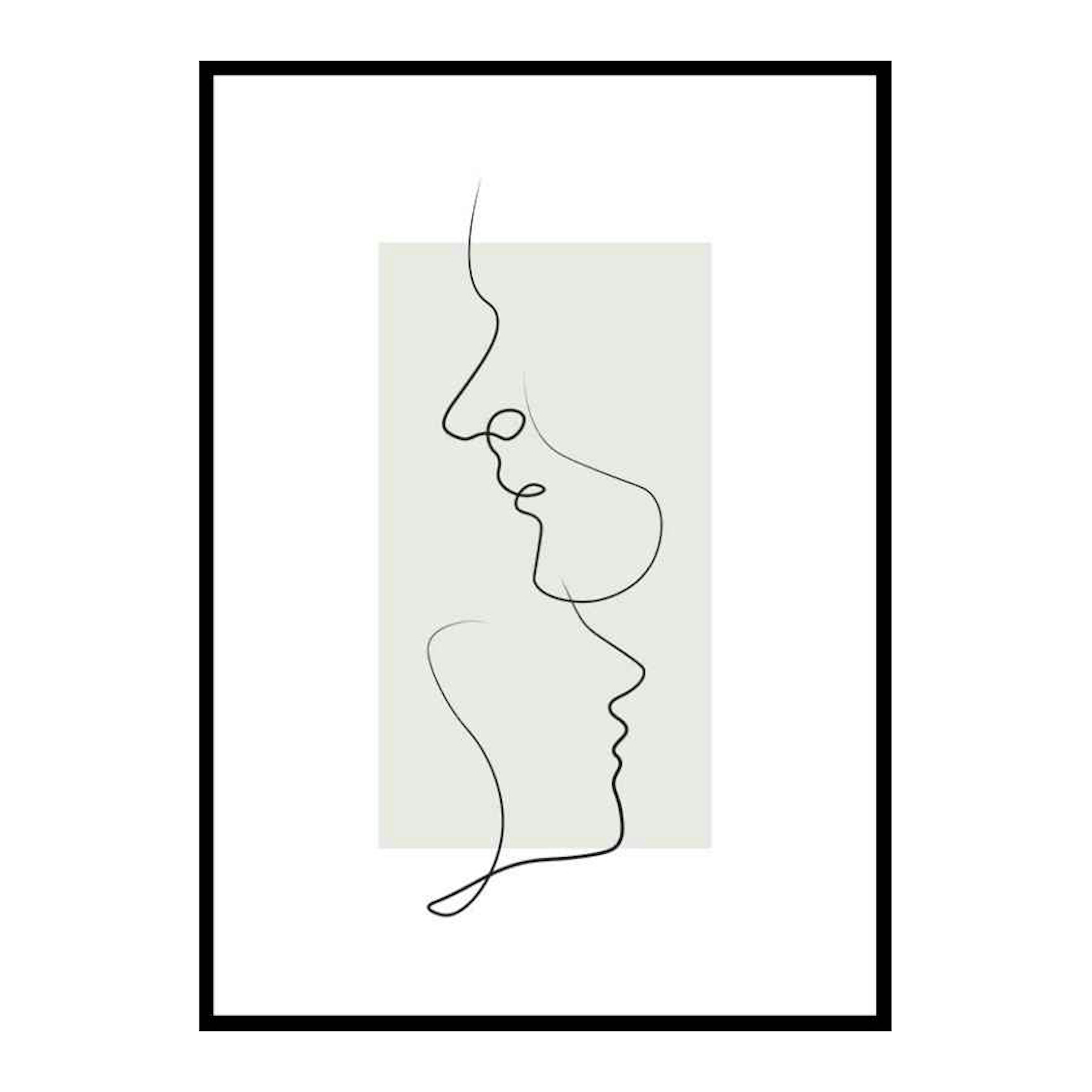 Poster Gallerix Shapes Line Art No3