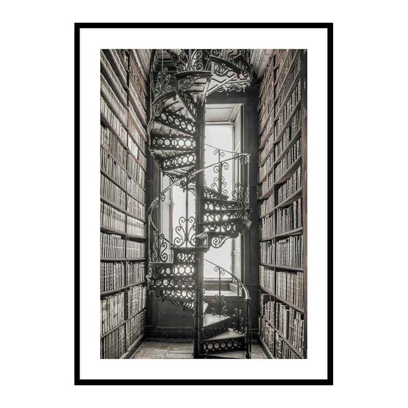Poster Gallerix Books And Staircase