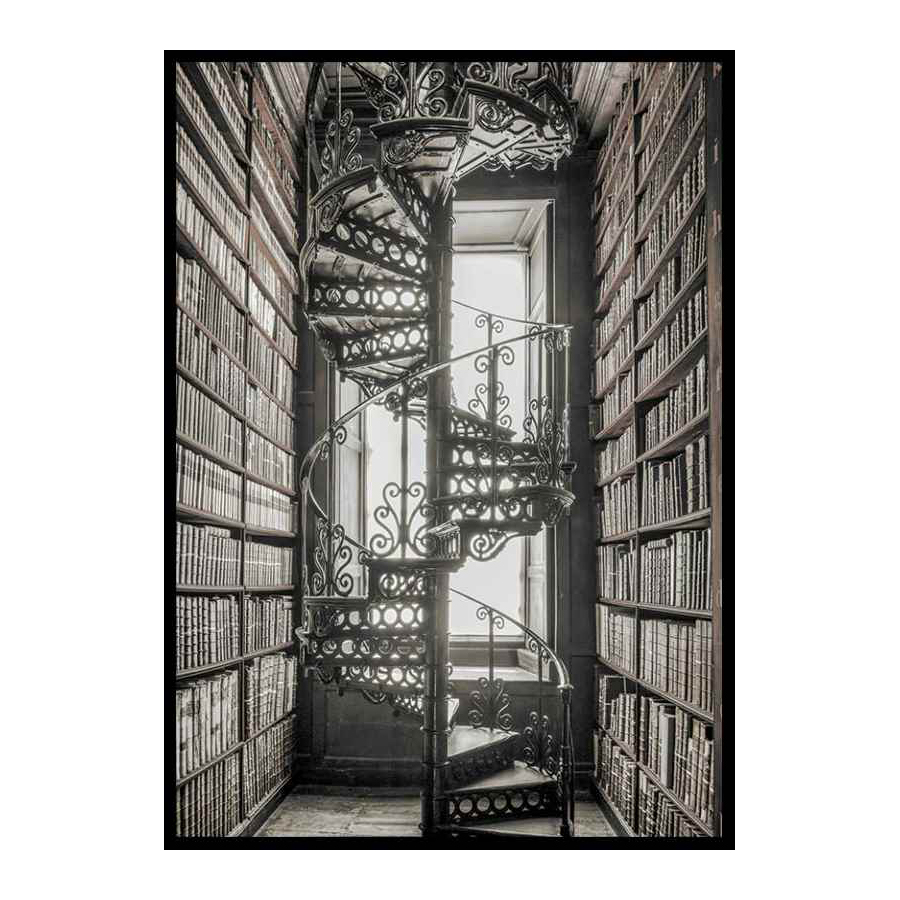 Poster Gallerix Books And Staircase