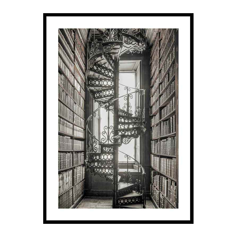 Poster Gallerix Books And Staircase