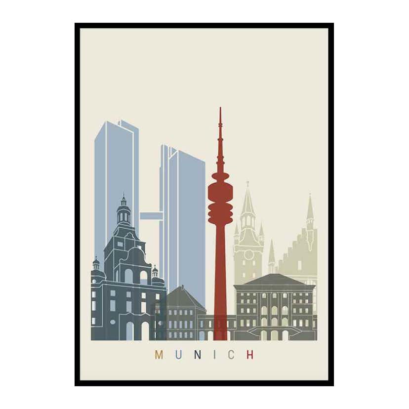 Poster Gallerix Munich Landmarks