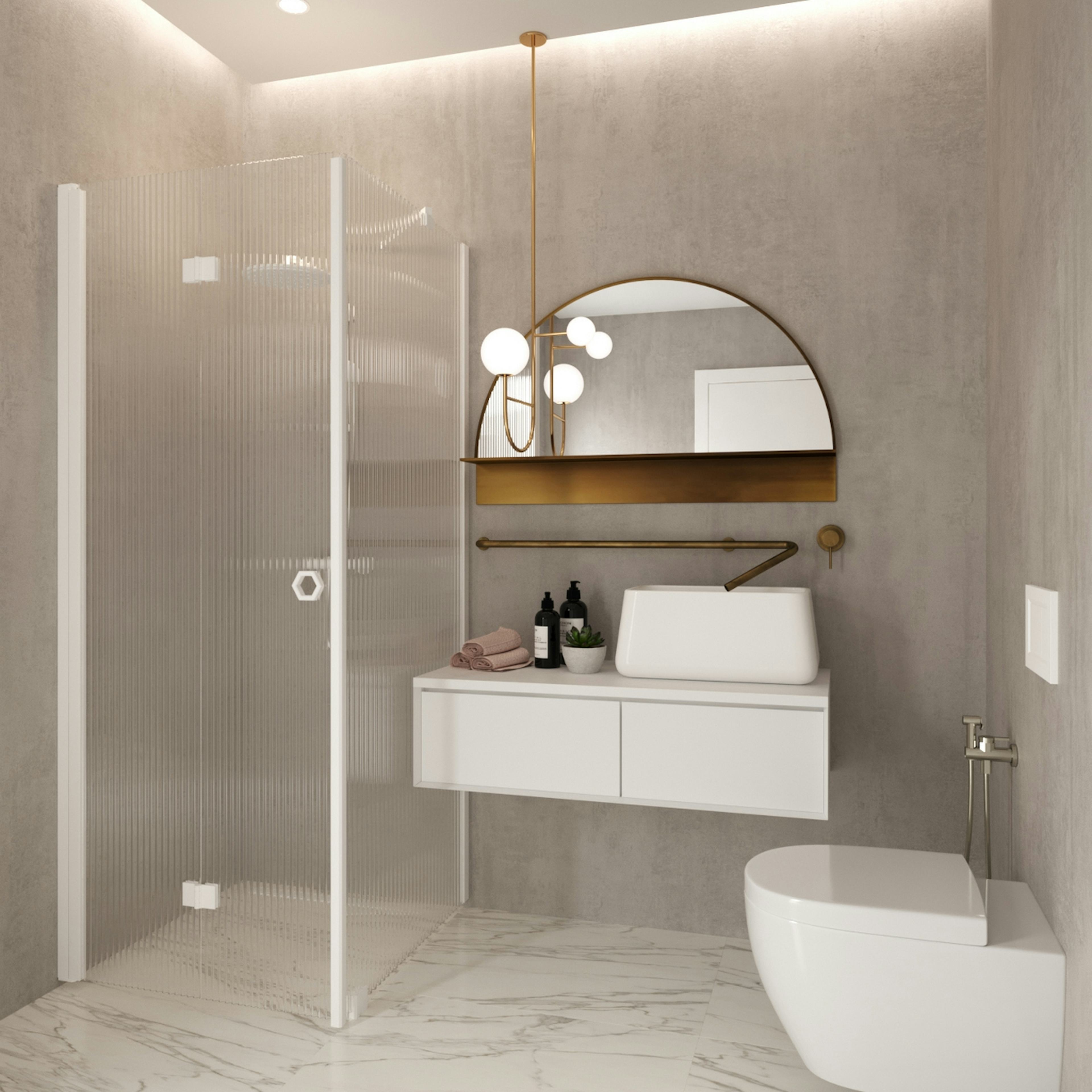 Duschhörn Hietakari Forma 369 Fast Vägg och Vikbar Dörr