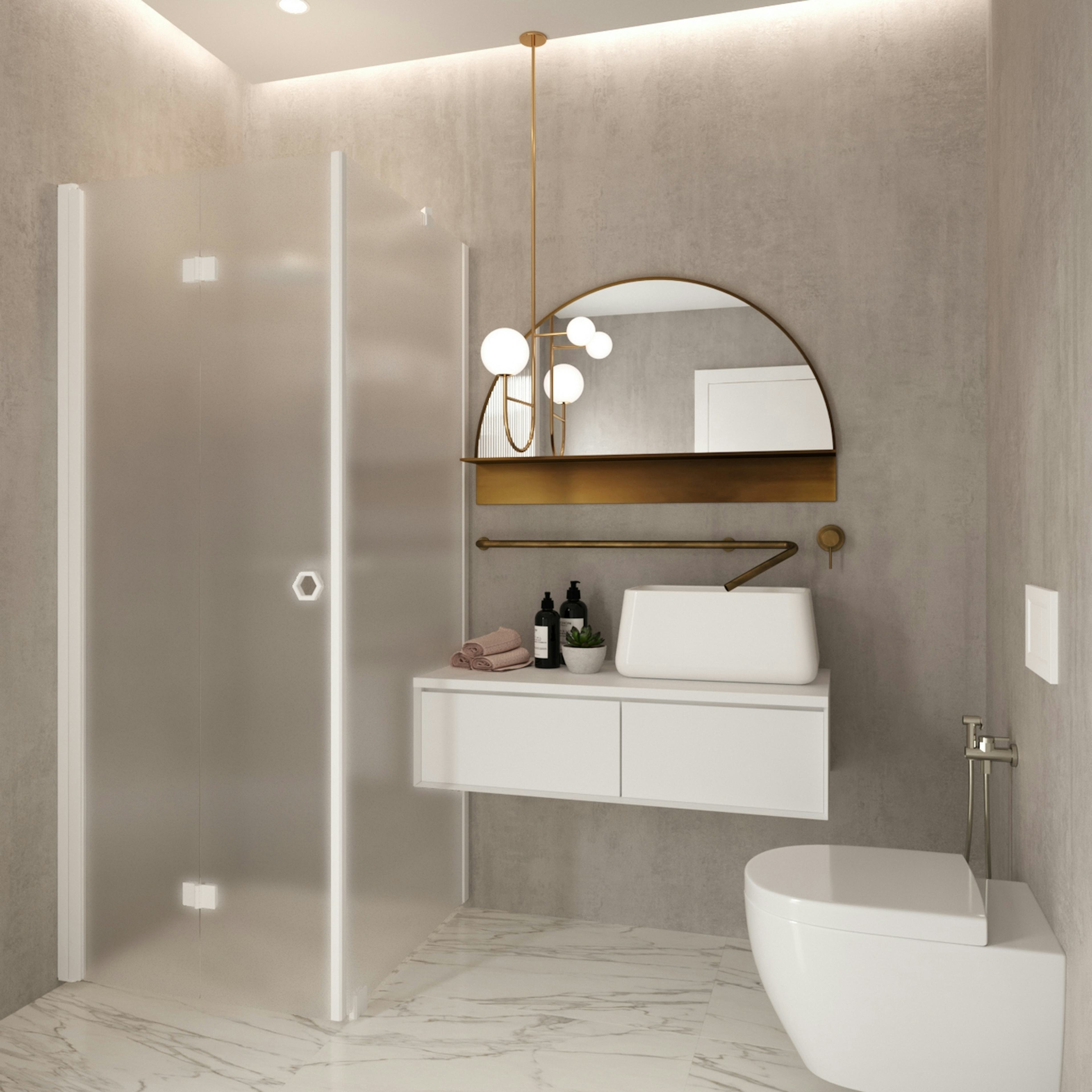 Duschhörn Hietakari Forma 369 Fast Vägg och Vikbar Dörr