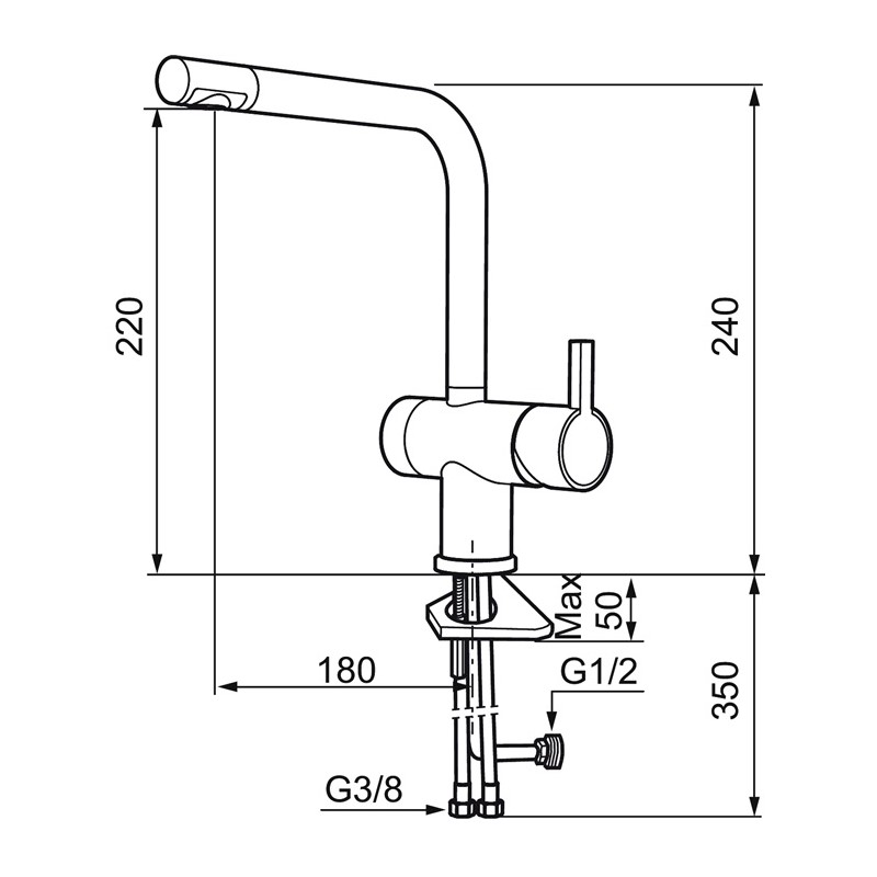 Köksblandare Mora Rexx K6